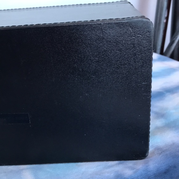 4 Slot Watch Jewelry Box Black Leather - Picture 8 of 9